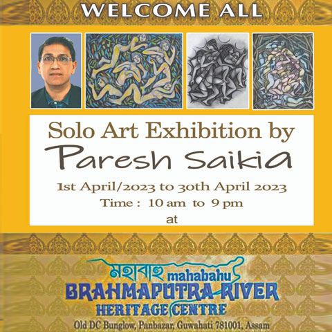 Solo Art Exhibition by Paresh Saikia