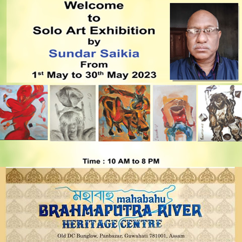 Solo Art Exhibition by Sundar Saikia